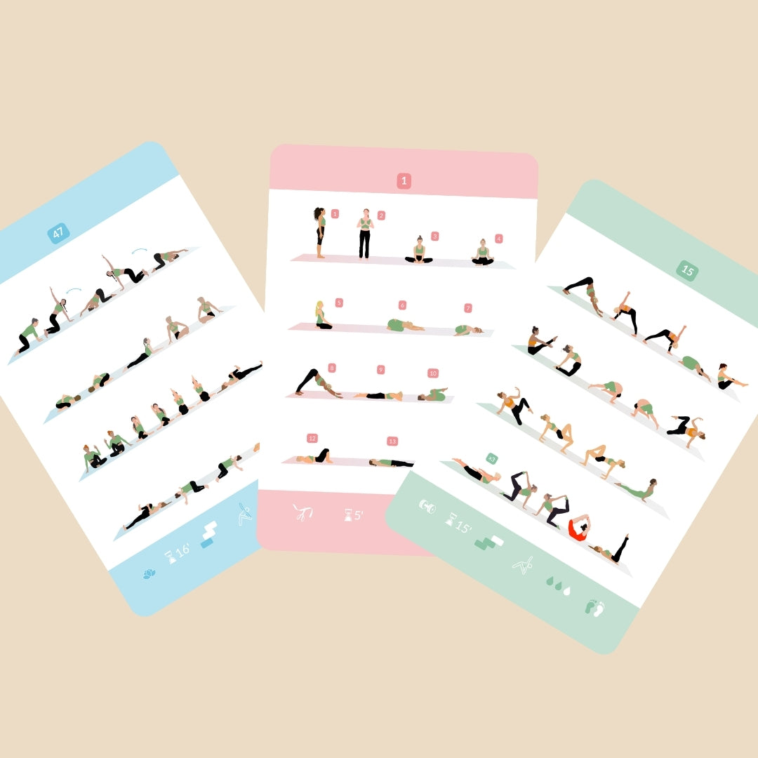 Yoga Sequence Cards – Édition numérique | 54 cartes pour créer vos séquences de yoga