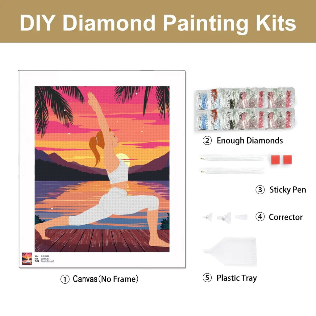 Mon Yoga en diamant :  Fente haute (21,90 € - 99 €)