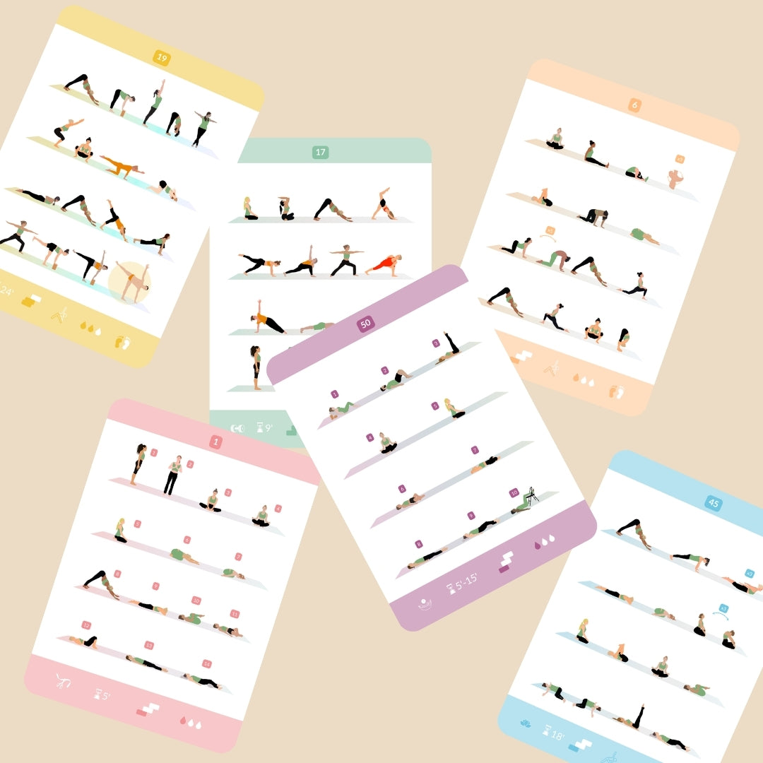 Yoga Sequence Cards – Édition numérique | 54 cartes pour créer vos séquences de yoga