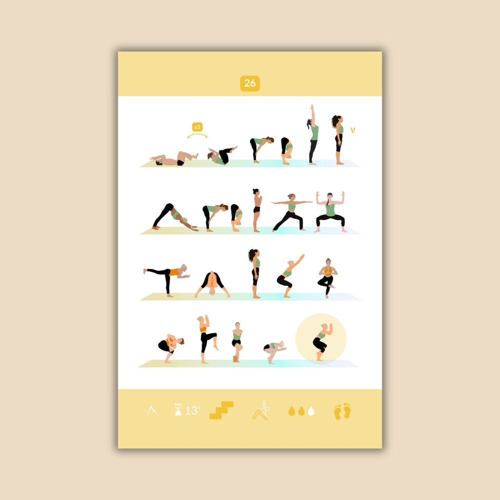 Yoga Sequence Cards – Édition numérique | 54 cartes pour créer vos séquences de yoga