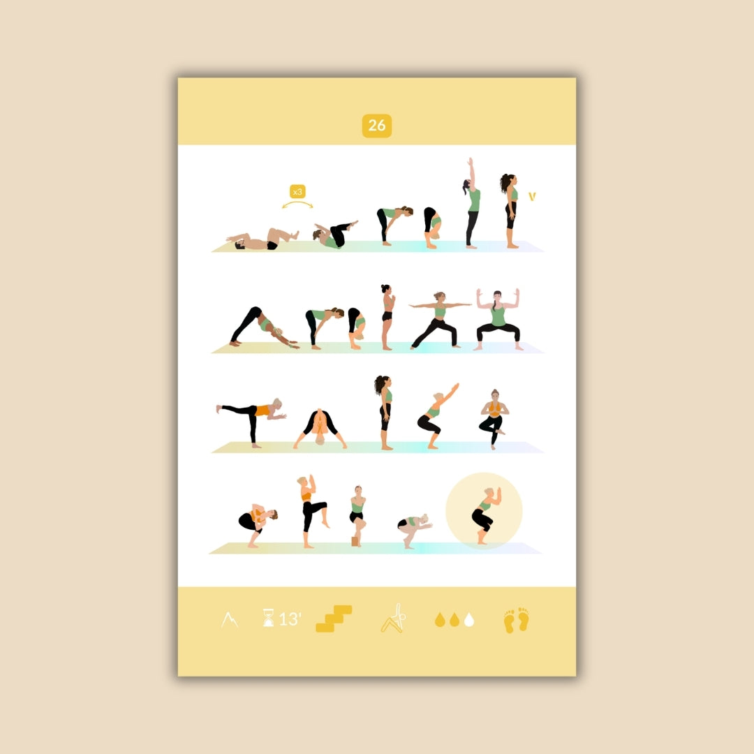 Yoga Sequence Cards – Édition numérique | 54 cartes pour créer vos séquences de yoga